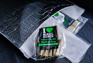 Vegetarische Maultaschen verpackt mit Isolierverpackung